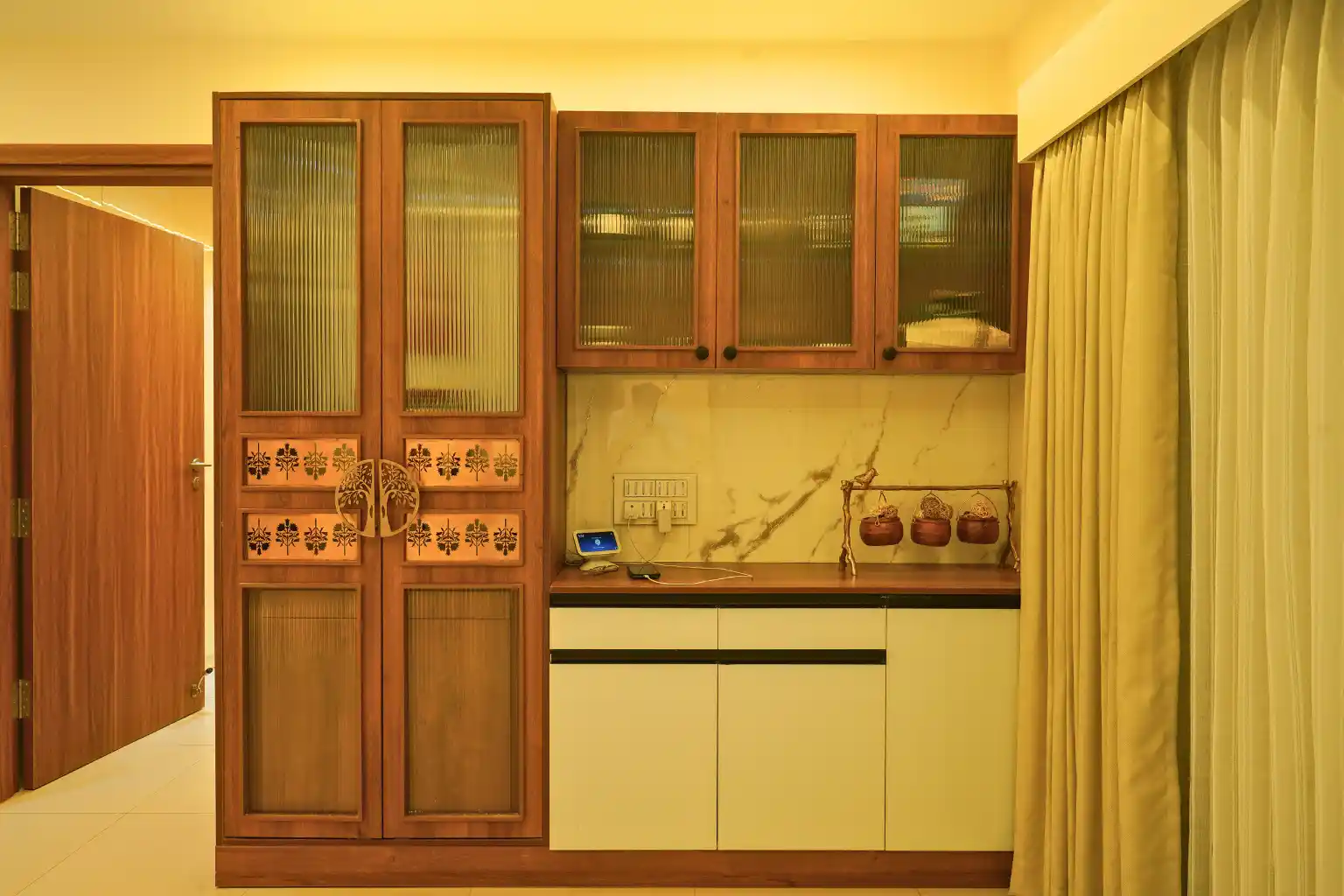 Traditional Pooja Unit Cabinet