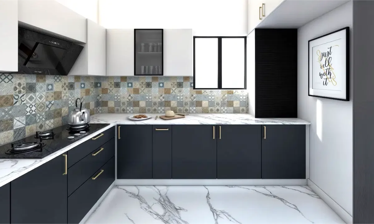 L Shape Kitchen Interior Design